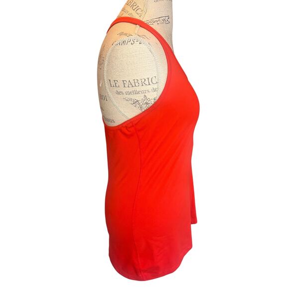 Nike Dri-FIT Orange Workout Tank Top Racerback Gym Running Size M - Picture 4 of 7